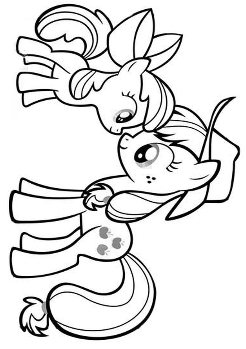 Applejack kolorowanki